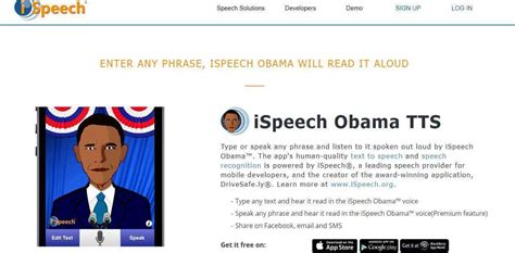 By President Barack Hussein <b>Obama</b>. . Obama text to speech